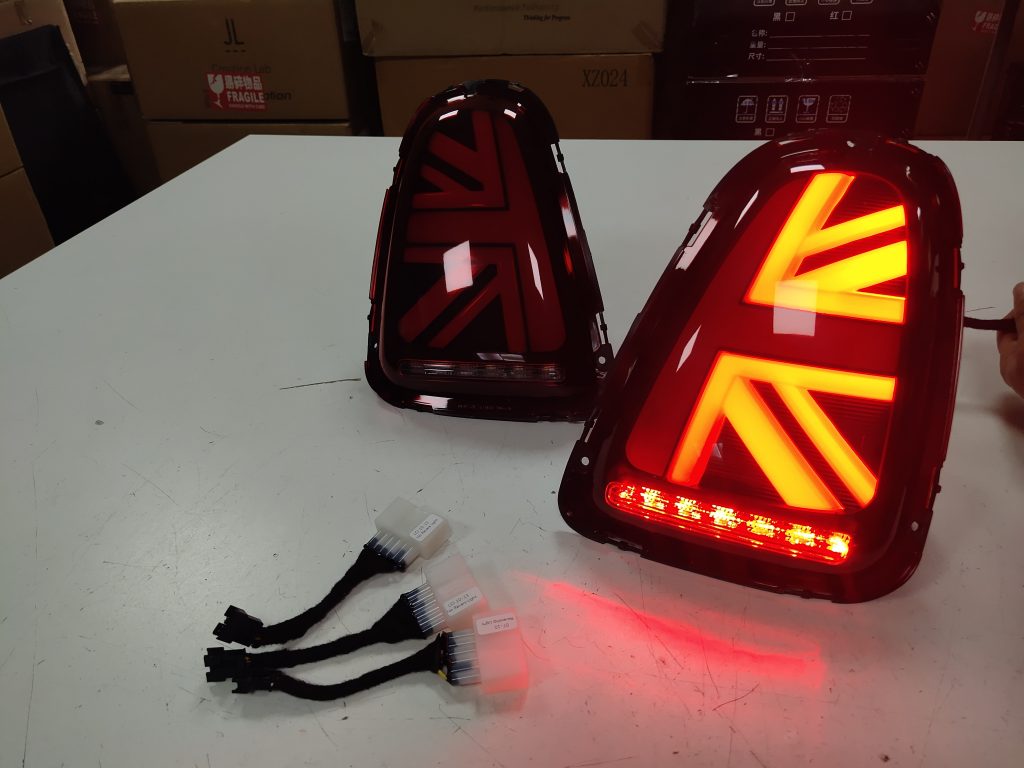 Union Jack styled tail lights